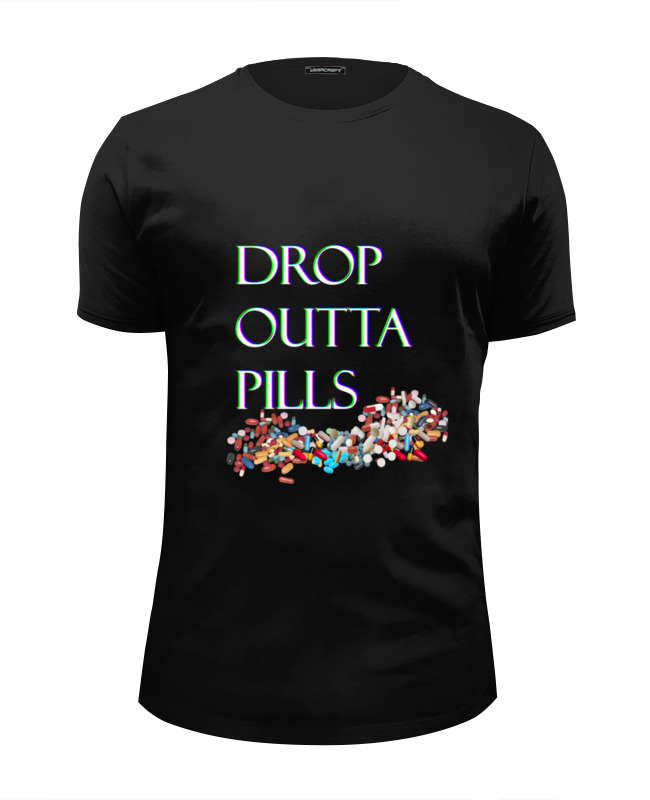 Printio Футболка Wearcraft Premium Slim Fit Dropouttapills poison drop pills подвеска pill черная