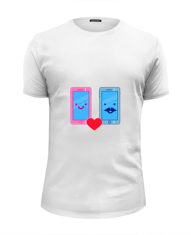 Printio Футболка Wearcraft Premium Slim Fit Телефоны влюблены printio футболка wearcraft premium slim fit телефоны влюблены