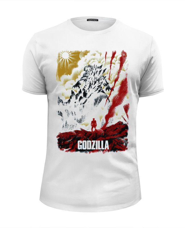 Printio Футболка Wearcraft Premium Slim Fit Godzilla japan
