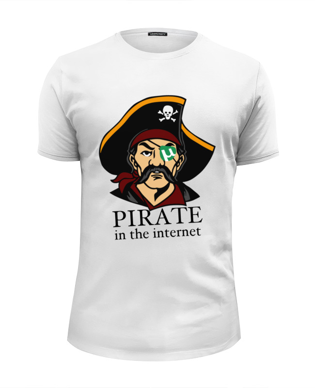 Printio Футболка Wearcraft Premium Slim Fit Интернет пират printio футболка wearcraft premium интернет пират