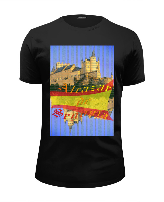 Printio Футболка Wearcraft Premium Slim Fit Средневековой испанский замок сеговия. printio футболка wearcraft premium испанский замок сеговия
