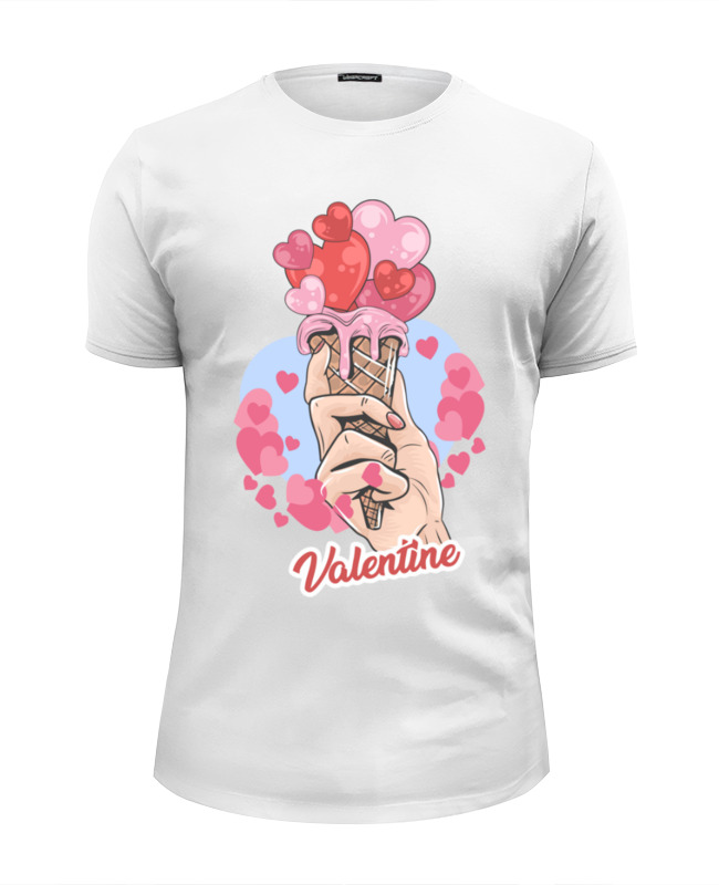 Printio Футболка Wearcraft Premium Slim Fit Valentine's day printio футболка wearcraft premium slim fit мороженое