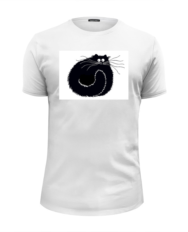 Printio Футболка Wearcraft Premium Slim Fit Чёрный котяра printio футболка wearcraft premium slim fit смешной зверёк