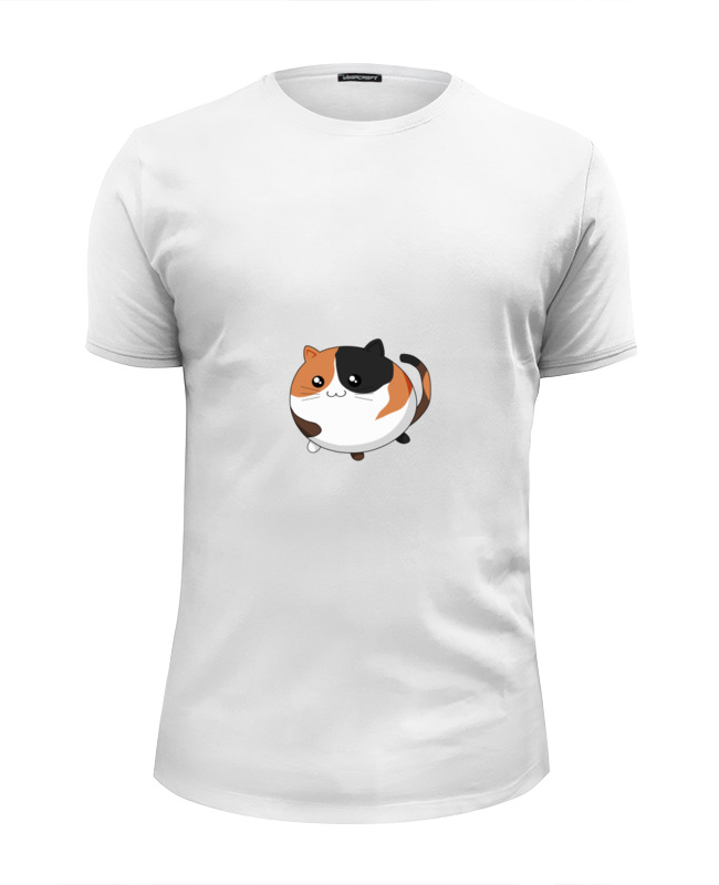 printio футболка wearcraft premium slim fit любимый пес Printio Футболка Wearcraft Premium Slim Fit Кот шарик