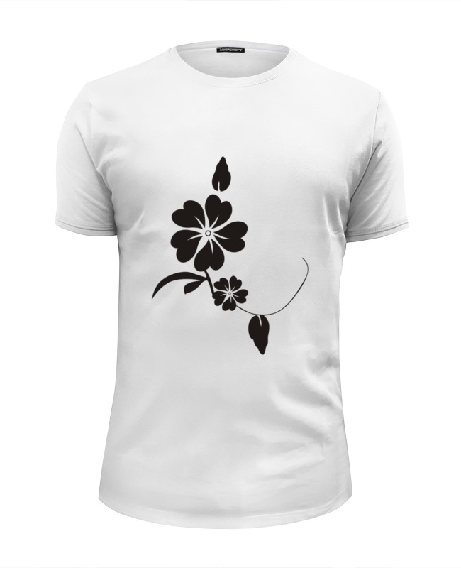 Printio Футболка Wearcraft Premium Slim Fit Темно-красные лепестки