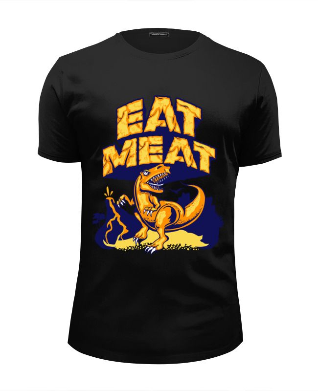 Printio Футболка Wearcraft Premium Slim Fit Динозавр