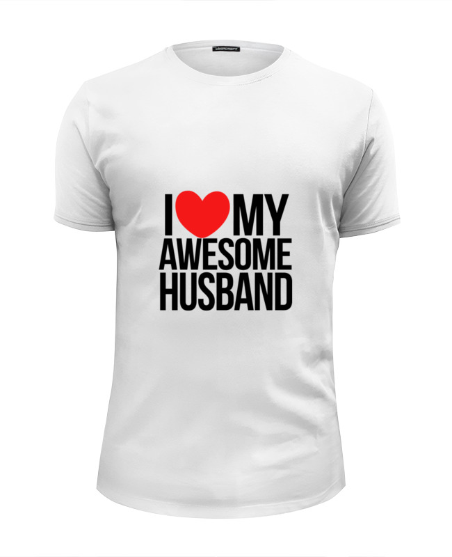 Printio Футболка Wearcraft Premium Slim Fit Люблю мужа printio футболка wearcraft premium slim fit люблю мужа