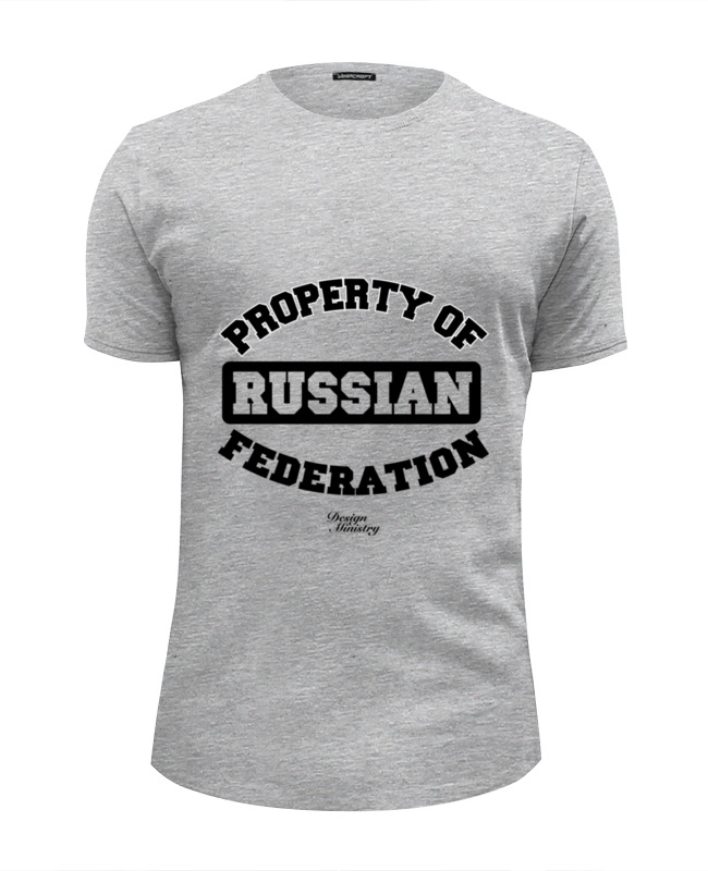 Printio Футболка Wearcraft Premium Slim Fit Property of russian federation printio футболка wearcraft premium slim fit property of russian federation