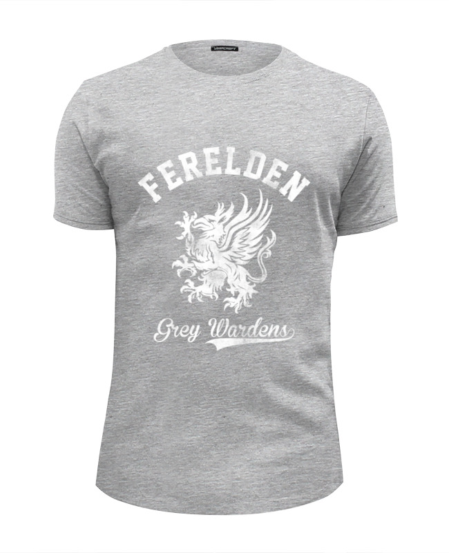 Printio Футболка Wearcraft Premium Slim Fit Dragon age. серые стражи
