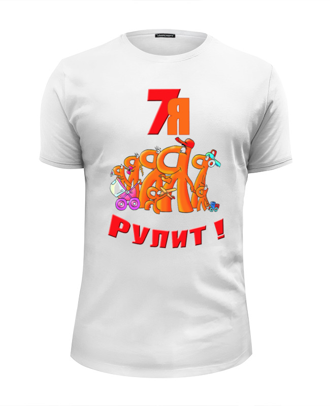 Printio Футболка Wearcraft Premium Slim Fit Семья 02