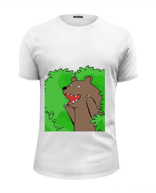 Printio Футболка Wearcraft Premium Slim Fit Медведь из кустов printio футболка wearcraft premium slim fit медведь из кустов