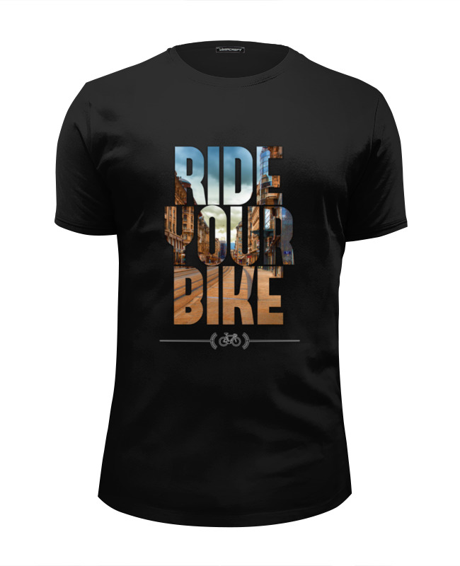 Printio Футболка Wearcraft Premium Slim Fit Ride your bike (город)