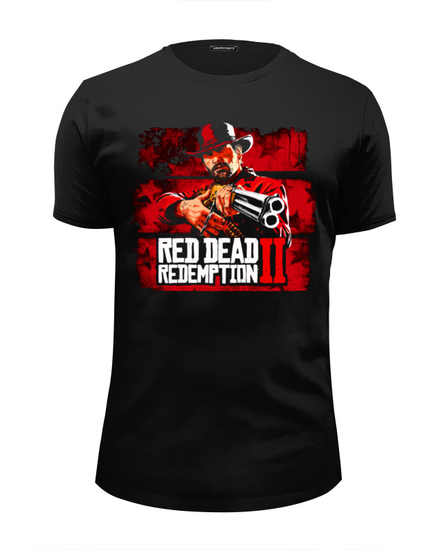 Printio Футболка Wearcraft Premium Slim Fit Red dead redemption 2
