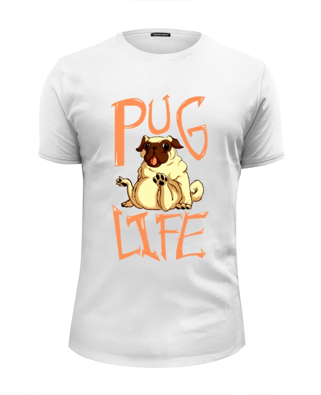 Printio Футболка Wearcraft Premium Slim Fit Pug life printio футболка wearcraft premium slim fit captain pug