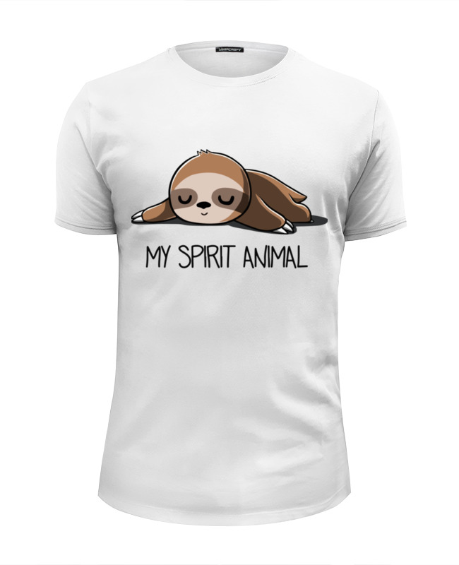 Printio Футболка Wearcraft Premium Slim Fit Мое духовное животное printio футболка wearcraft premium slim fit мое духовное животное