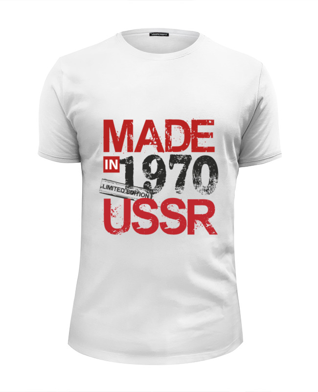 Printio Футболка Wearcraft Premium Slim Fit 1970 год рождения