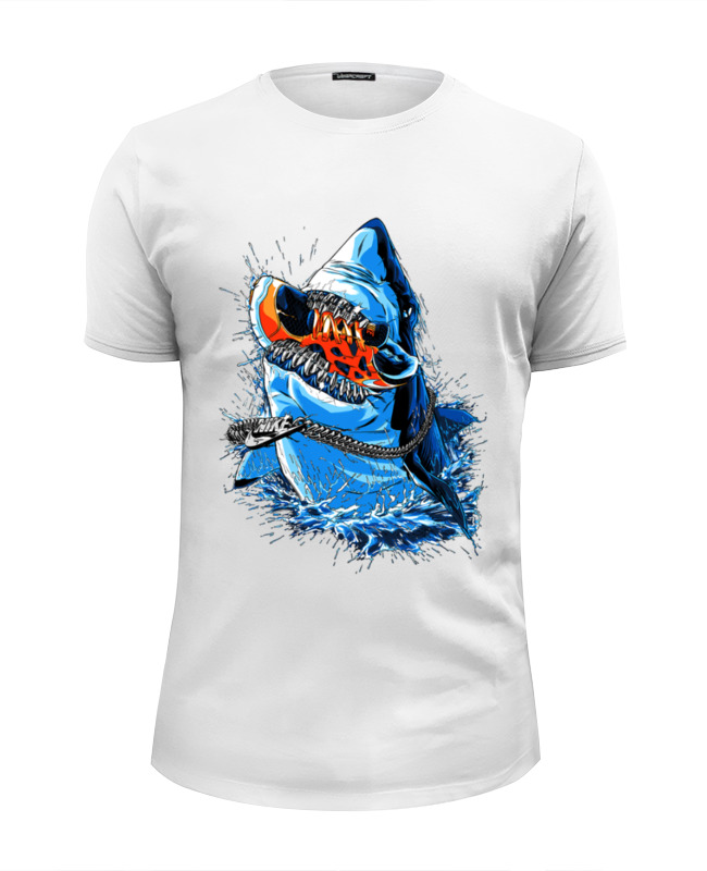 Printio Футболка Wearcraft Premium Slim Fit Акула printio футболка wearcraft premium slim fit акула