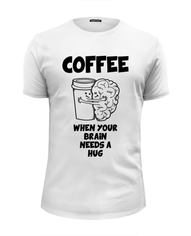 Printio Футболка Wearcraft Premium Slim Fit Кофе