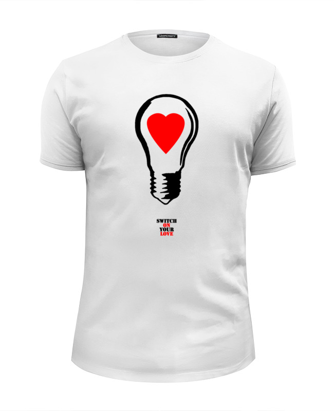 Printio Футболка Wearcraft Premium Slim Fit Lamp! switch on your love!