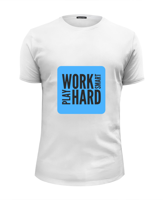 Printio Футболка Wearcraft Premium Slim Fit Work smart набор hard work ежедневник и ручка
