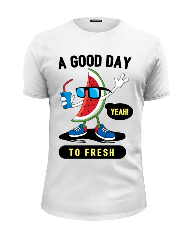 Printio Футболка Wearcraft Premium Slim Fit A good day to fresh printio футболка wearcraft premium a good day to fresh