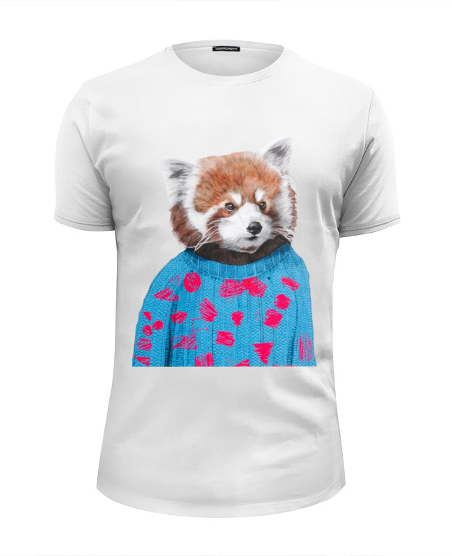 Printio Футболка Wearcraft Premium Slim Fit Красная панда printio футболка wearcraft premium slim fit панды с печеньками