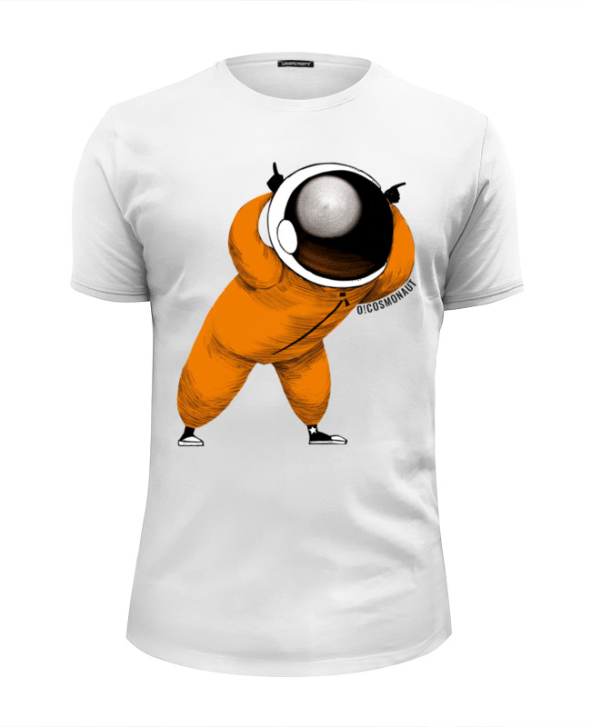 Printio Футболка Wearcraft Premium Slim Fit Космонавт показывает рожки printio футболка wearcraft premium slim fit космонавт показывает рожки