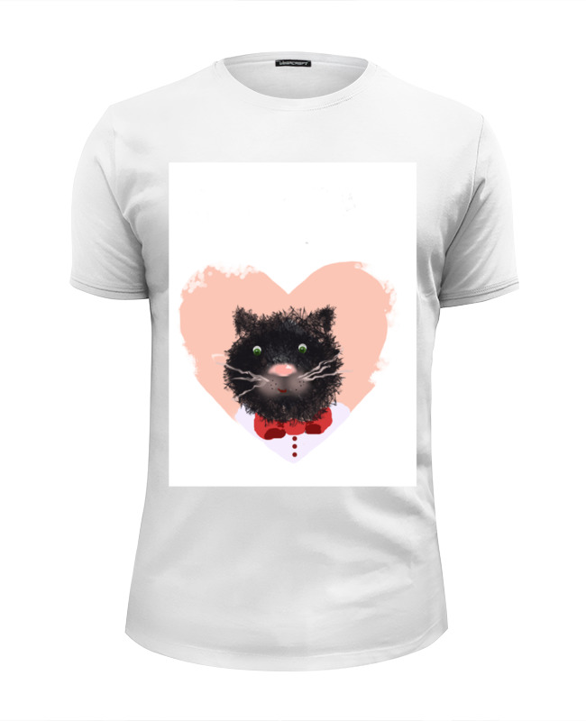 Printio Футболка Wearcraft Premium Slim Fit Портрет кота printio футболка wearcraft premium slim fit портрет кота