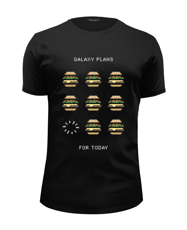 Printio Футболка Wearcraft Premium Slim Fit Galaxy plans for today printio детская футболка классическая унисекс galaxy plans for today