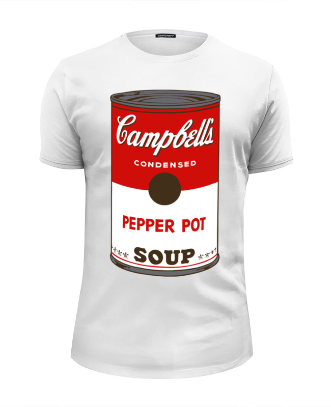 Printio Футболка Wearcraft Premium Slim Fit Campbell's soup (энди уорхол) printio футболка wearcraft premium slim fit энди уорхол