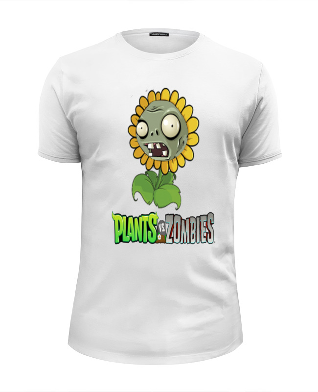 Printio Футболка Wearcraft Premium Slim Fit Plants vs zombies