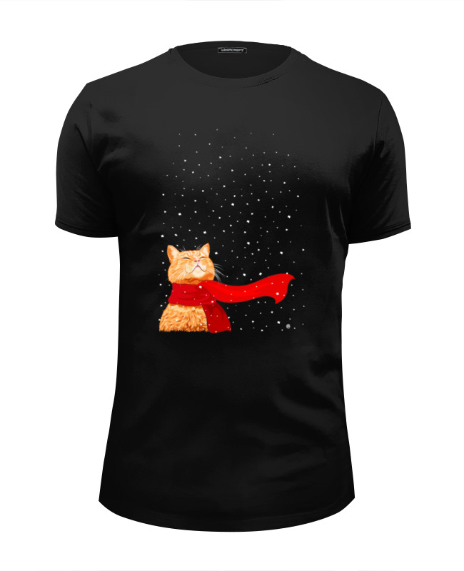 Printio Футболка Wearcraft Premium Slim Fit Рыжий кот