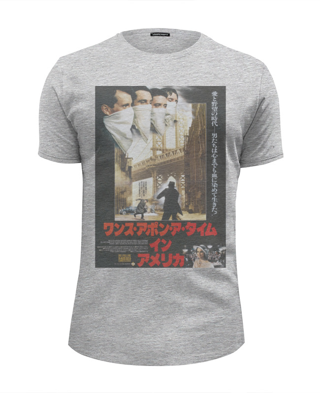 Printio Футболка Wearcraft Premium Slim Fit Once upon a time in america / однажды в америке printio футболка классическая once upon a time in america однажды в америке