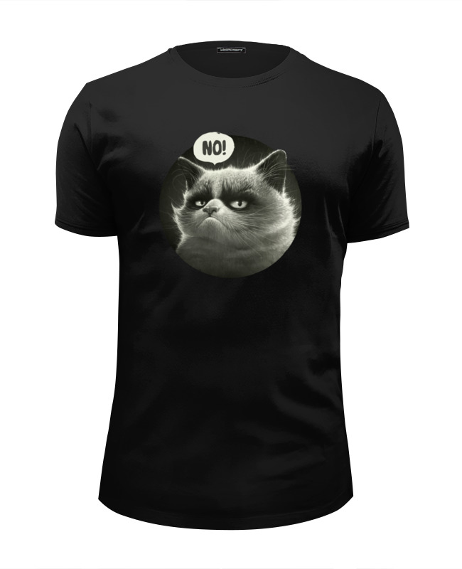 Printio Футболка Wearcraft Premium Slim Fit Угрюмый кот printio футболка wearcraft premium slim fit угрюмый кот