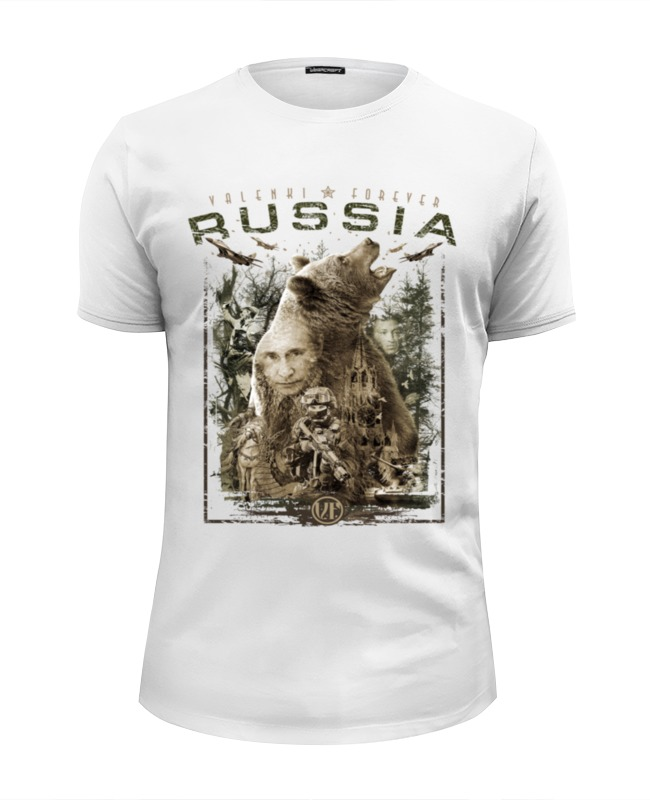 Printio Футболка Wearcraft Premium Slim Fit Россия мужская футболка виктор цой l белый