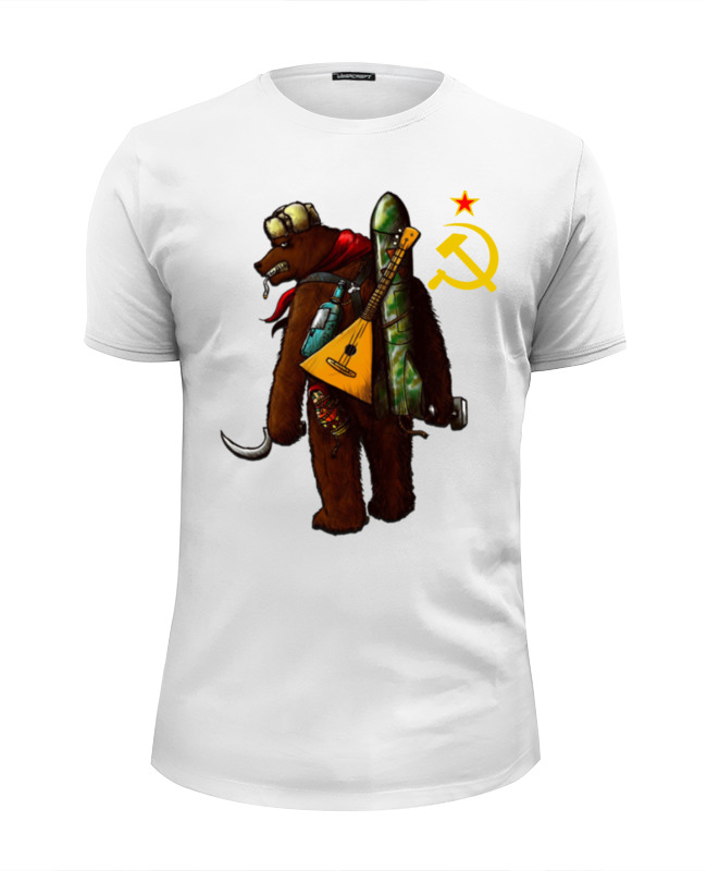 Printio Футболка Wearcraft Premium Slim Fit Angry russian bear printio футболка wearcraft premium slim fit angry russian bear