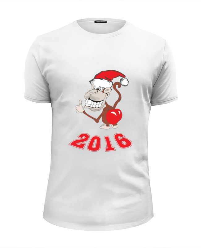 Printio Футболка Wearcraft Premium Slim Fit Обезьяна (новый год 2016) printio футболка wearcraft premium обезьяна новый год 2016