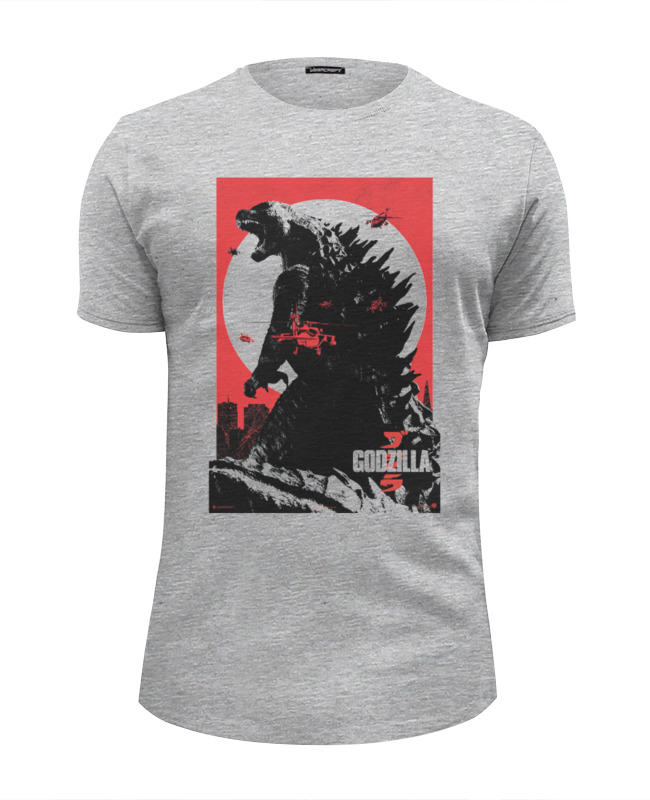 Printio Футболка Wearcraft Premium Slim Fit Godzilla gray printio футболка wearcraft premium slim fit godzilla japan