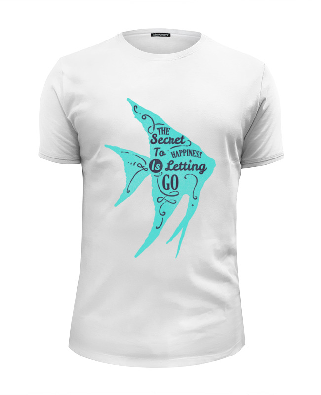Printio Футболка Wearcraft Premium Slim Fit ✱the secret to happiness✱ the secret to god s favour