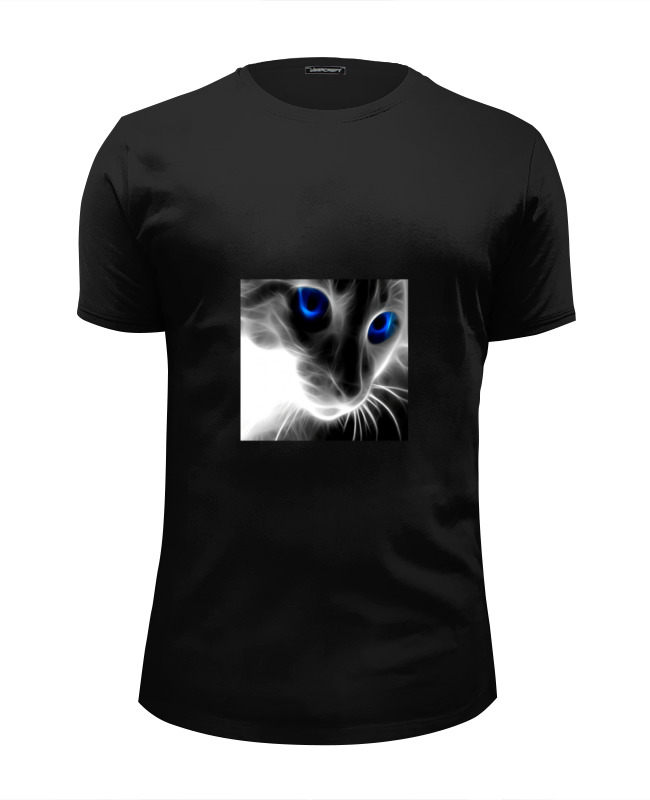 printio футболка wearcraft premium slim fit черная вдова Printio Футболка Wearcraft Premium Slim Fit Тема кошки
