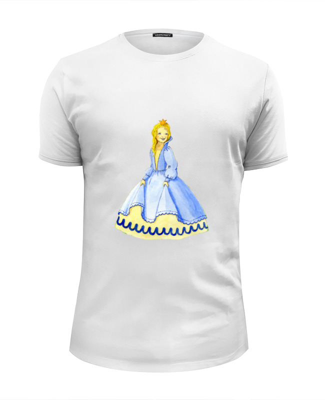 Printio Футболка Wearcraft Premium Slim Fit Счастливая принцесса футболка принцесса размер 14 лет белый
