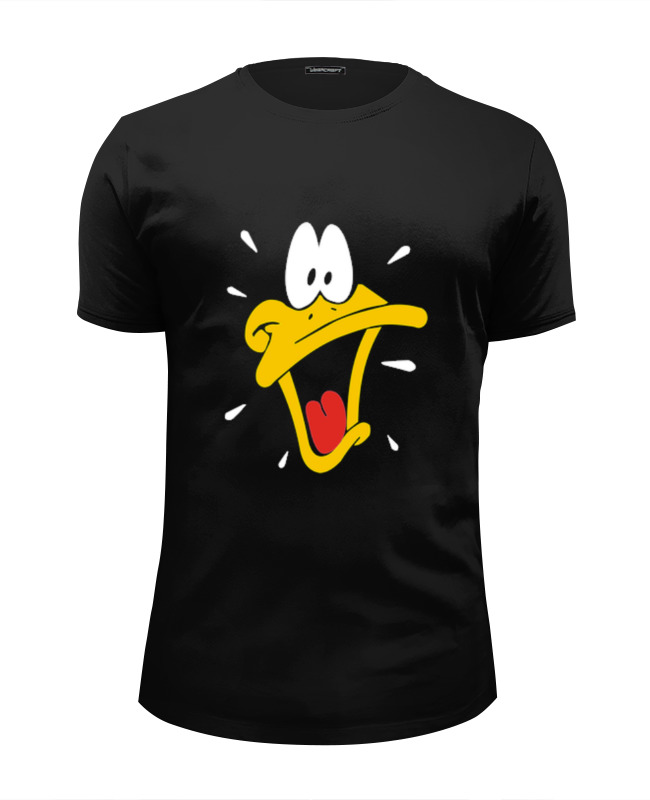 printio футболка wearcraft premium slim fit daffy duck Printio Футболка Wearcraft Premium Slim Fit Daffy duck