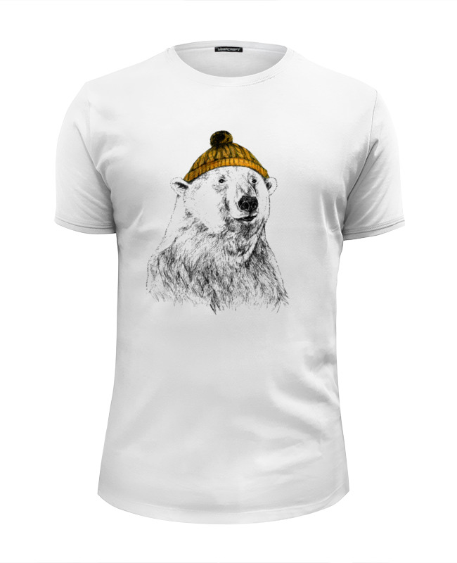Printio Футболка Wearcraft Premium Slim Fit Белый медведь футболка wearcraft premium slim fit printio белый медведь