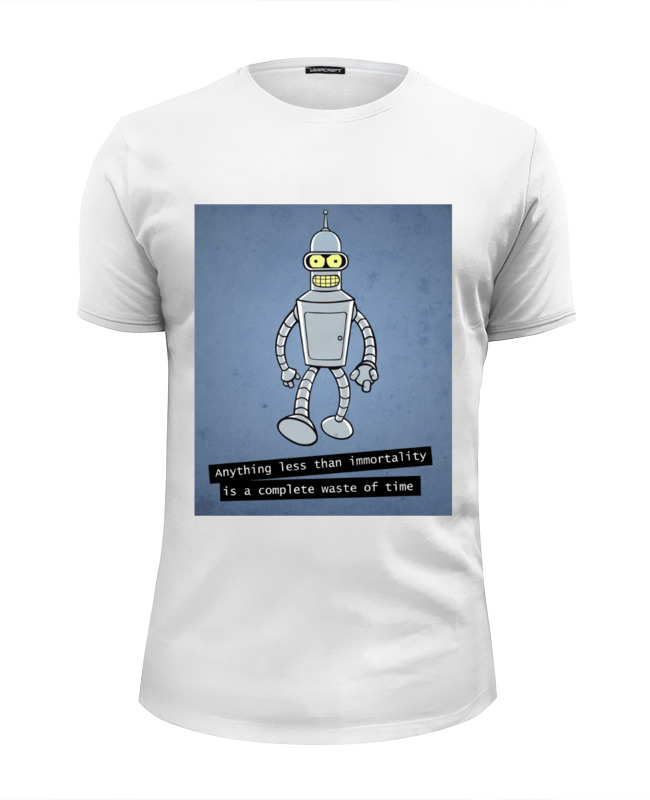 Printio Футболка Wearcraft Premium Slim Fit Bender says printio футболка wearcraft premium slim fit bender oldschool