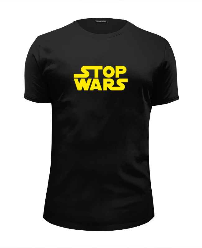 printio футболка wearcraft premium slim fit stop wars Printio Футболка Wearcraft Premium Slim Fit Stop wars