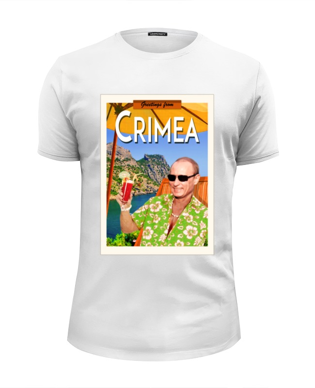 Printio Футболка Wearcraft Premium Slim Fit Crimea gritings from