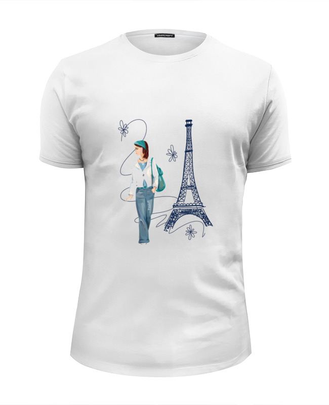 printio футболка wearcraft premium slim fit париж сильный мир парижу Printio Футболка Wearcraft Premium Slim Fit Парижанка