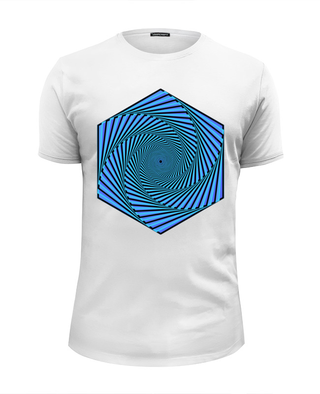 Printio Футболка Wearcraft Premium Slim Fit Синяя иллюзия движения printio футболка wearcraft premium slim fit синяя иллюзия движения