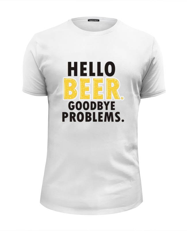 Printio Футболка Wearcraft Premium Slim Fit Hello beer printio футболка wearcraft premium slim fit hello beer
