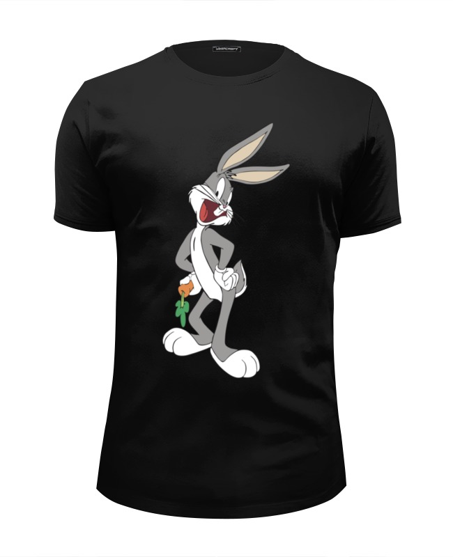 цена Printio Футболка Wearcraft Premium Slim Fit Багз банни (bugs bunny, кролик багз)